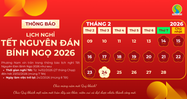 Thông báo lịch nghỉ Tết Nguyên Đán Bính Ngọ 2026