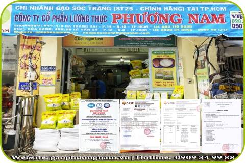 Các giấy chứng nhận gạo ST25 của DNTN Hồ Quang Trí